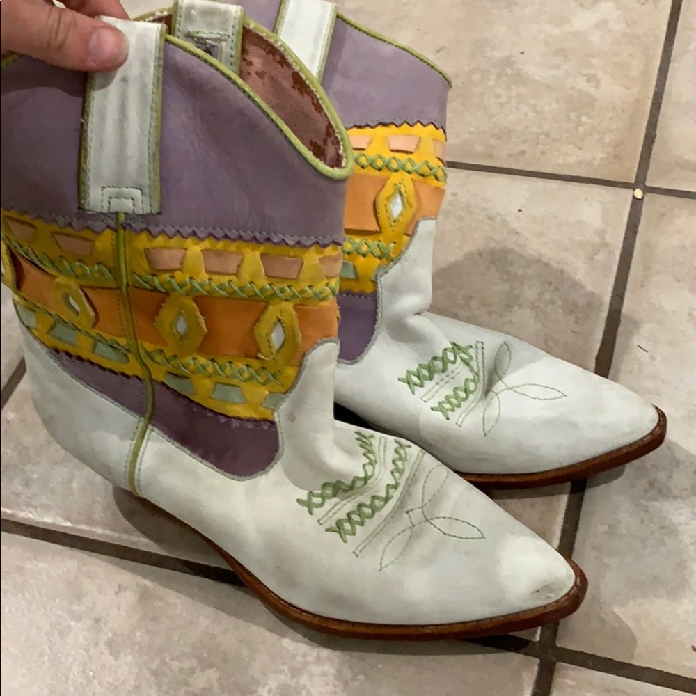 Thrift store cowboy boots